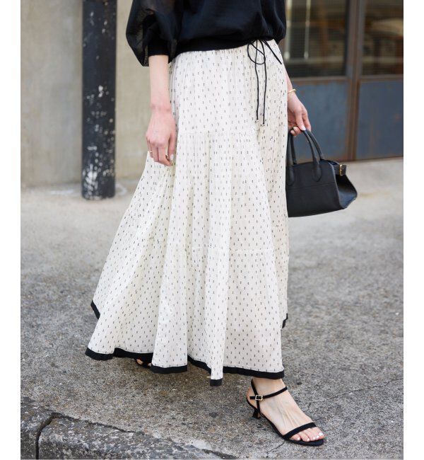 SLOBE IENA「TCドビーティアードスカート」|スカート|