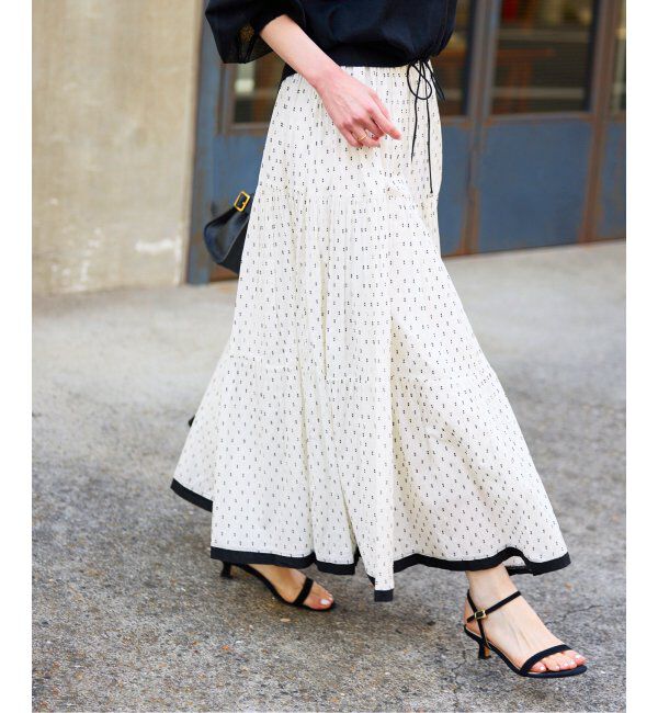SLOBE IENA「TCドビーティアードスカート」|スカート|