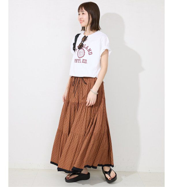 SLOBE IENA「TCドビーティアードスカート」|スカート|