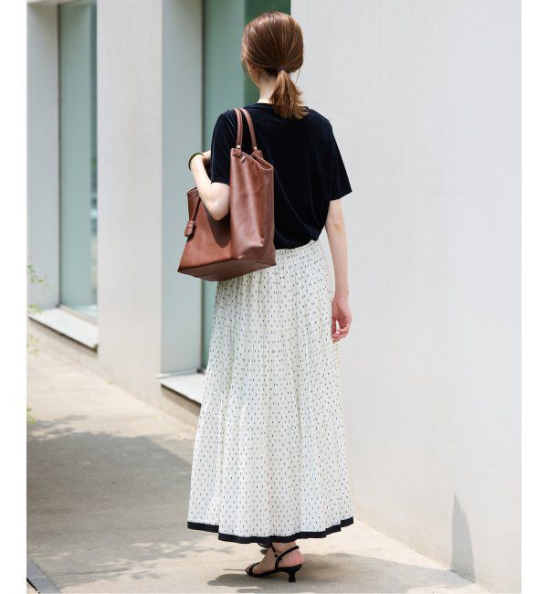SLOBE IENA「TCドビーティアードスカート」|スカート|