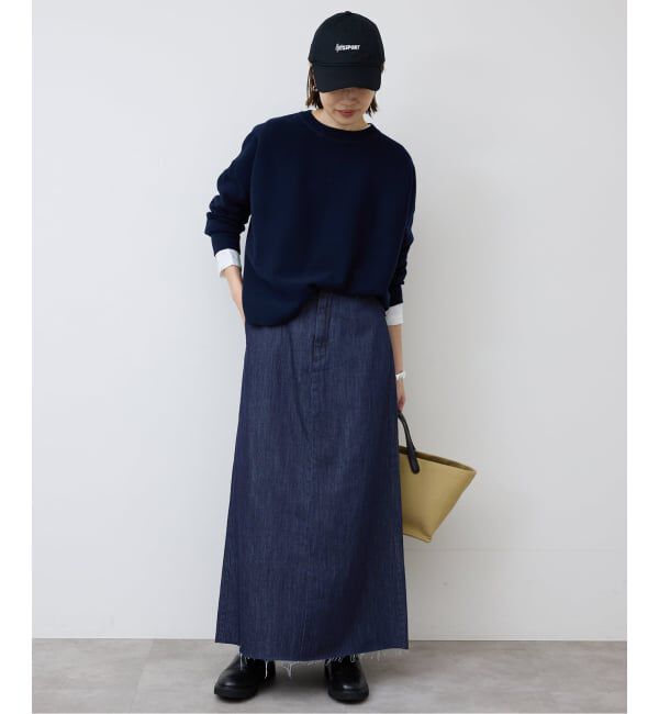 SLOBE IENA「LE DENIM BOXY TUCK デニムスカート」|スカート|
