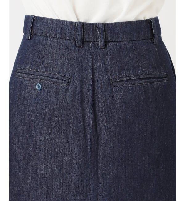 SLOBE IENA「LE DENIM BOXY TUCK デニムスカート」|スカート|