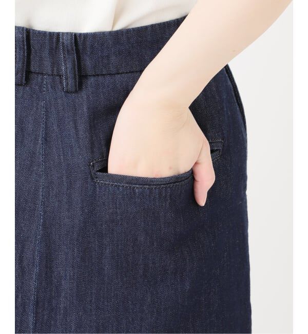 SLOBE IENA「LE DENIM BOXY TUCK デニムスカート」|スカート|