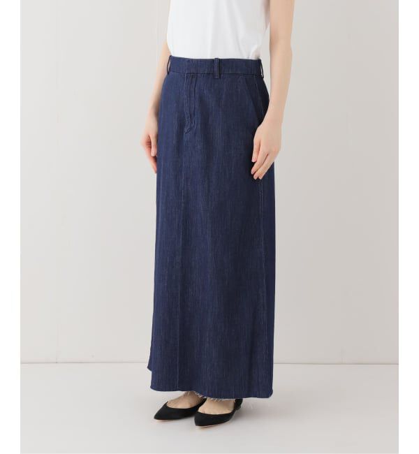 SLOBE IENA「LE DENIM BOXY TUCK デニムスカート」|スカート|