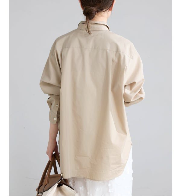 IENA「T/C タイ付きプレーンシャツ」|シャツ・ブラウス|
