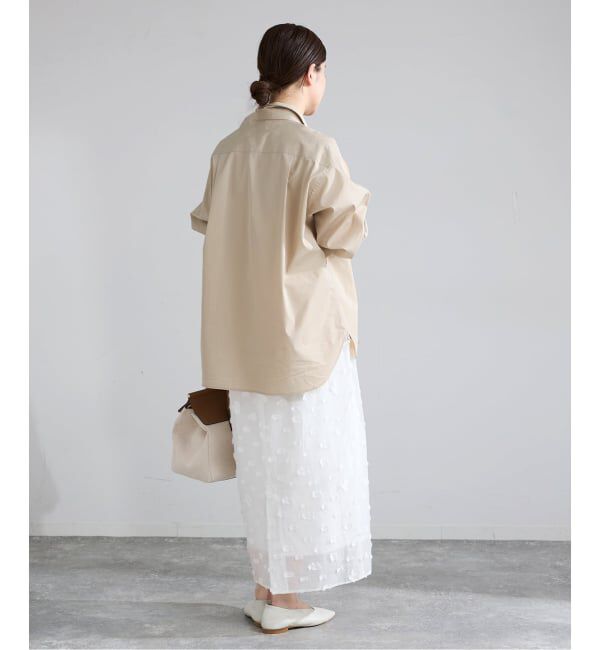 IENA「T/C タイ付きプレーンシャツ」|シャツ・ブラウス|