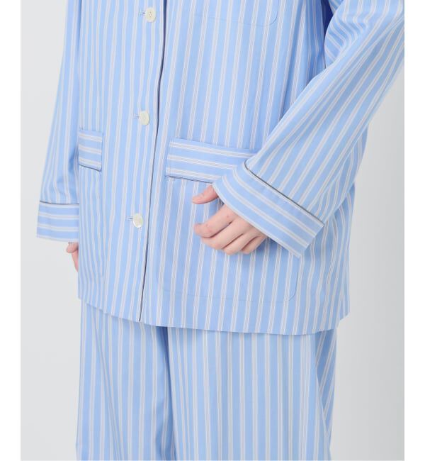 IENA LA BOUCLE「IENA LA BOUCLE コットンストライプスリーピーシャツ」|シャツ・ブラウス|