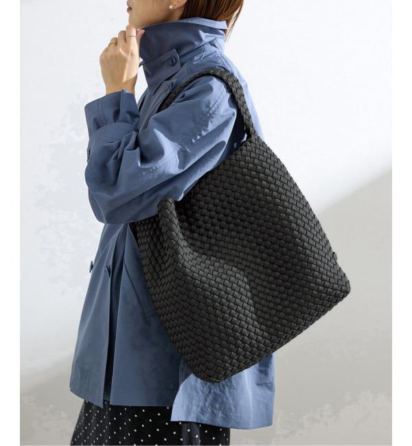 IENA「NAGHEDI/ナゲディ Nomad Medium Hobo トートバッグ SN04023LD」|トートバッグ|ブラック