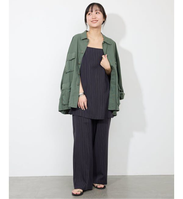 SLOBE IENA「《3サイズ展開/追加予約》フィブリルストライプリラックスパンツ」|その他|