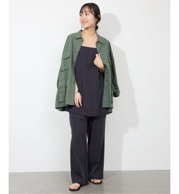 SLOBE IENA「《3サイズ展開/追加予約》フィブリルストライプリラックスパンツ」|その他|