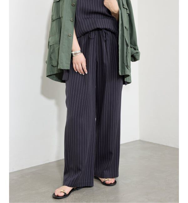 SLOBE IENA「《3サイズ展開/追加予約》フィブリルストライプリラックスパンツ」|その他|