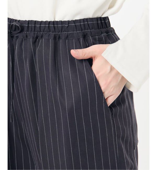 SLOBE IENA「《3サイズ展開/追加予約》フィブリルストライプリラックスパンツ」|その他|