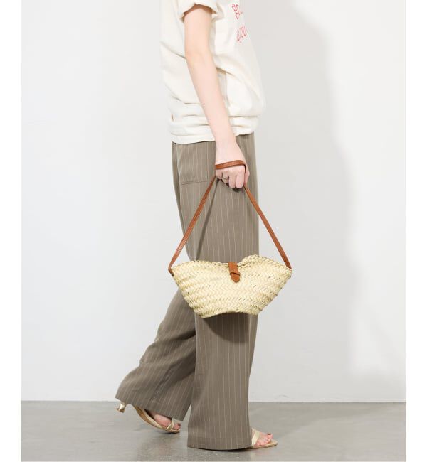 SLOBE IENA「《3サイズ展開/追加予約》フィブリルストライプリラックスパンツ」|その他|