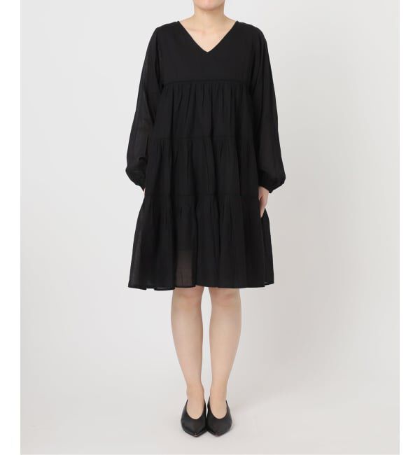 SLOBE IENA「《予約》コットンボイルティアードワンピース」|ワンピース|