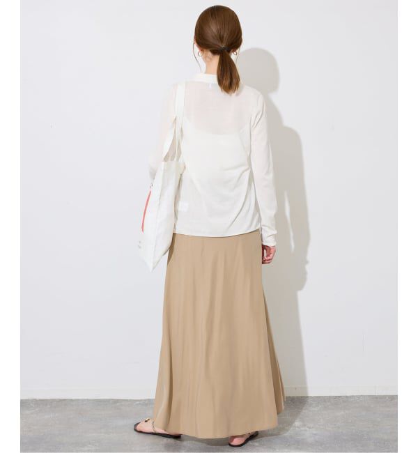 SLOBE IENA「《シリーズあり/予約》コットンシルク襟付きカーディガン」|カーディガン|