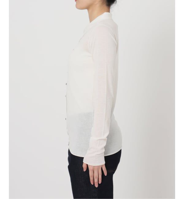 SLOBE IENA「《シリーズあり/予約》コットンシルク襟付きカーディガン」|カーディガン|