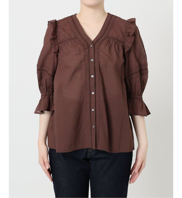 SLOBE IENA「《追加予約》コットンレーヨンレースブラウス」|シャツ・ブラウス|