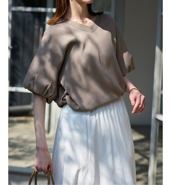 SLOBE IENA「《予約》2WAYボリュームスリーブプルオーバー」|ニット・セーター|