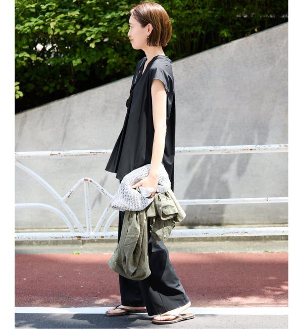 SLOBE IENA「《WEB限定/2枚セット/防しわ/撥水/接触冷感//追加予約》ブラウス&times;パンツセット」|シャツ・ブラウス|