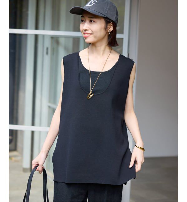 SLOBE IENA「《予約》Uネックノースリプルオーバー」|ニット・セーター|