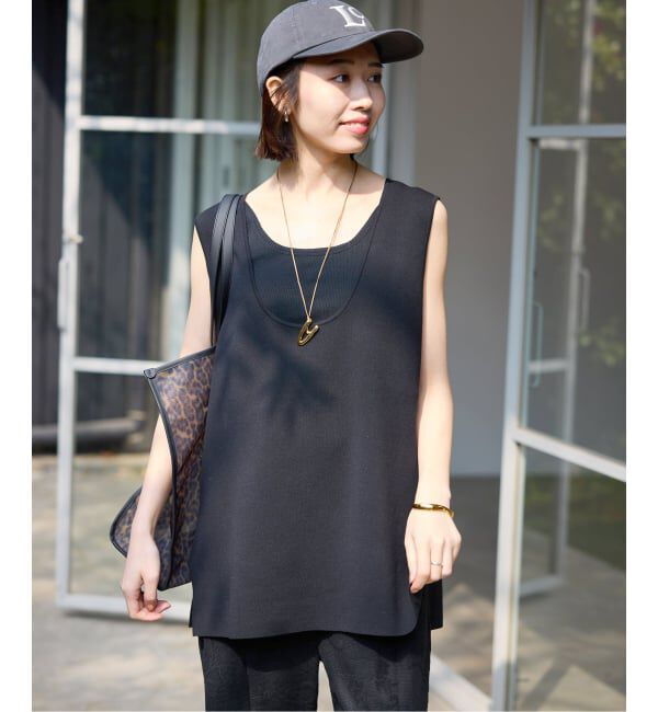 SLOBE IENA「《予約》Uネックノースリプルオーバー」|ニット・セーター|