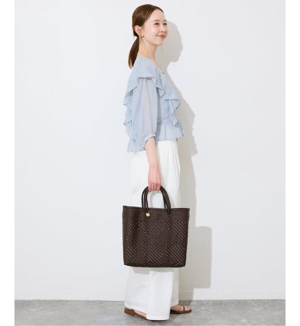 SLOBE IENA「《予約》ラミーフリルブラウス」|シャツ・ブラウス|