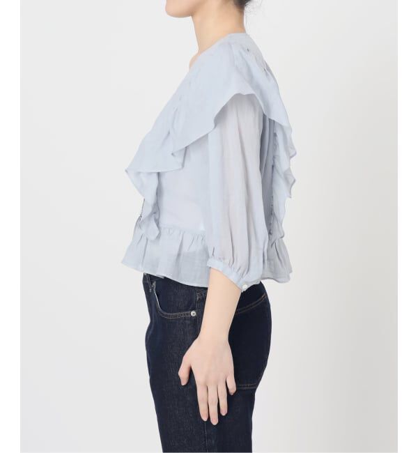 SLOBE IENA「《予約》ラミーフリルブラウス」|シャツ・ブラウス|