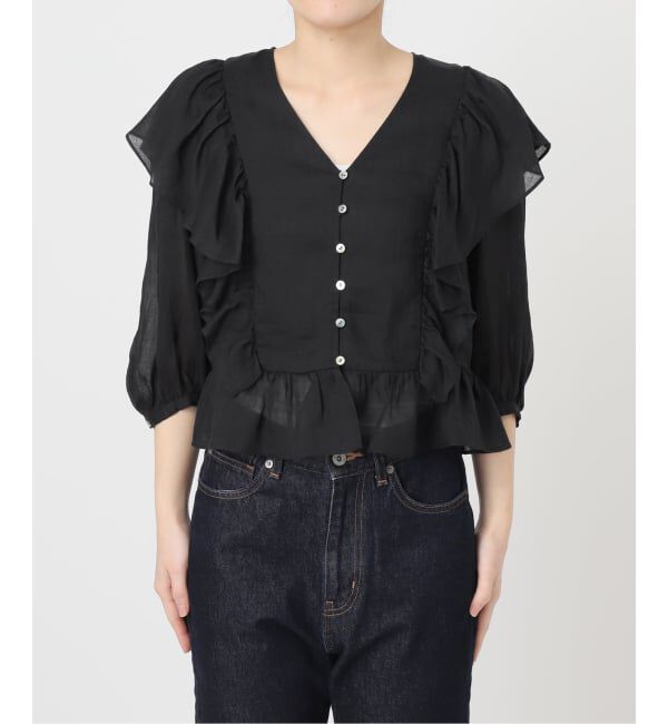 SLOBE IENA「《予約》ラミーフリルブラウス」|シャツ・ブラウス|
