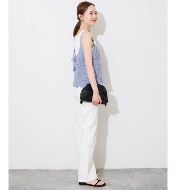 SLOBE IENA「《予約》レース柄Aラインニット」|ニット・セーター|