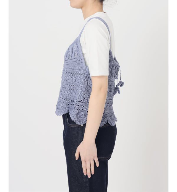 SLOBE IENA「《予約》レース柄Aラインニット」|ニット・セーター|