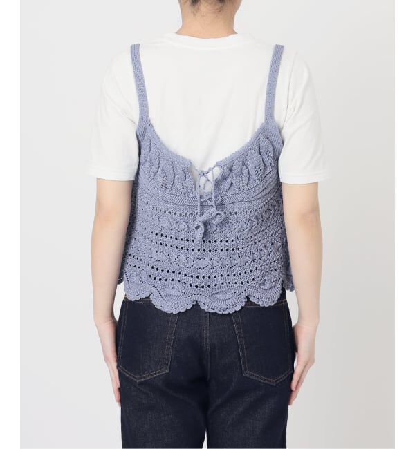 SLOBE IENA「《予約》レース柄Aラインニット」|ニット・セーター|