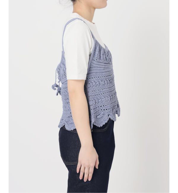 SLOBE IENA「《予約》レース柄Aラインニット」|ニット・セーター|