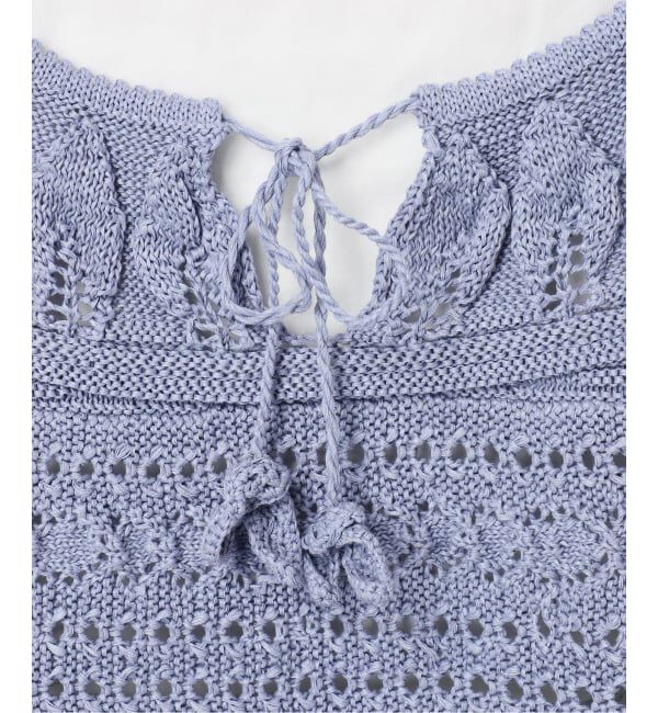 SLOBE IENA「《予約》レース柄Aラインニット」|ニット・セーター|