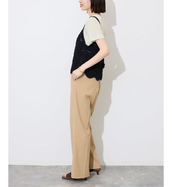 SLOBE IENA「《予約》レース柄Aラインニット」|ニット・セーター|