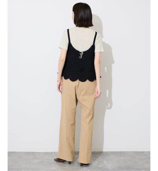 SLOBE IENA「《予約》レース柄Aラインニット」|ニット・セーター|