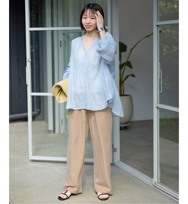 SLOBE IENA「《シリーズあり/追加予約》フィブリルリラックスパンツ」|その他|