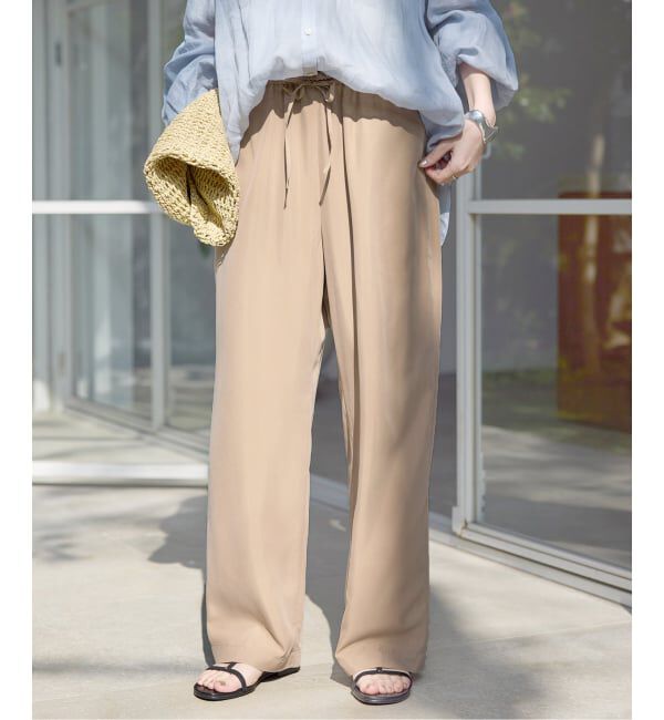 SLOBE IENA「《シリーズあり/追加予約》フィブリルリラックスパンツ」|その他|