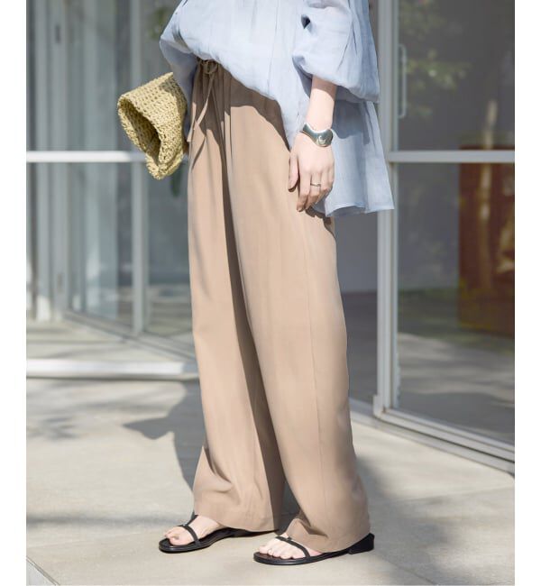 SLOBE IENA「《シリーズあり/追加予約》フィブリルリラックスパンツ」|その他|