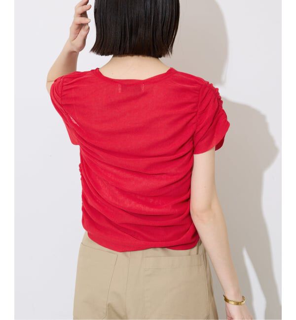 SLOBE IENA「《予約》ギャザーミニプルオーバー」|ニット・セーター|