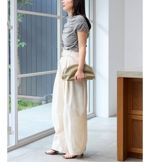 SLOBE IENA「《予約》ギャザーミニプルオーバー」|ニット・セーター|