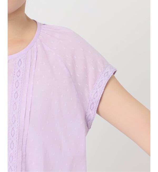 SLOBE IENA「《予約》ドットジャガードノースリーブブラウス」|シャツ・ブラウス|