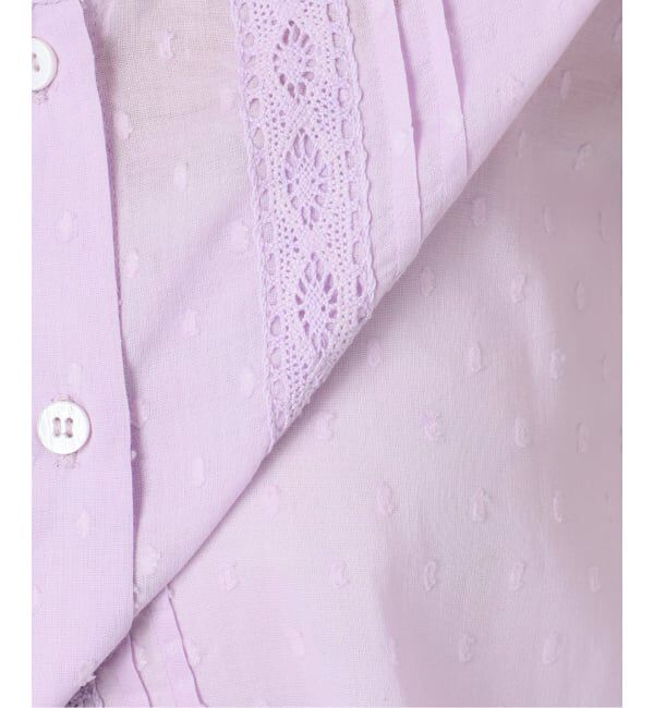 SLOBE IENA「《予約》ドットジャガードノースリーブブラウス」|シャツ・ブラウス|