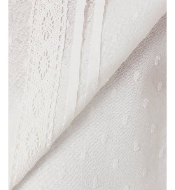 SLOBE IENA「《予約》ドットジャガードノースリーブブラウス」|シャツ・ブラウス|