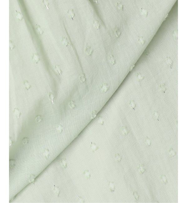 SLOBE IENA「《予約》ラメドットジャガード5分袖ブラウス」|シャツ・ブラウス|