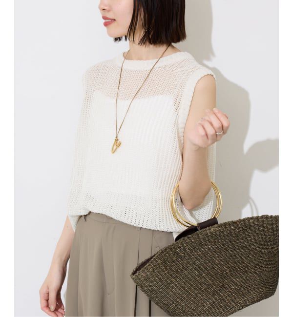 SLOBE IENA「《予約》KAYAノースリーブプルオーバー」|ニット・セーター|