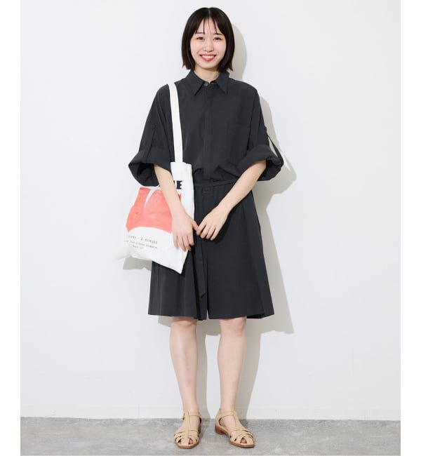 SLOBE IENA「《接触冷感/予約》HTウェザールーズバミューダサロペ」|オールインワン|