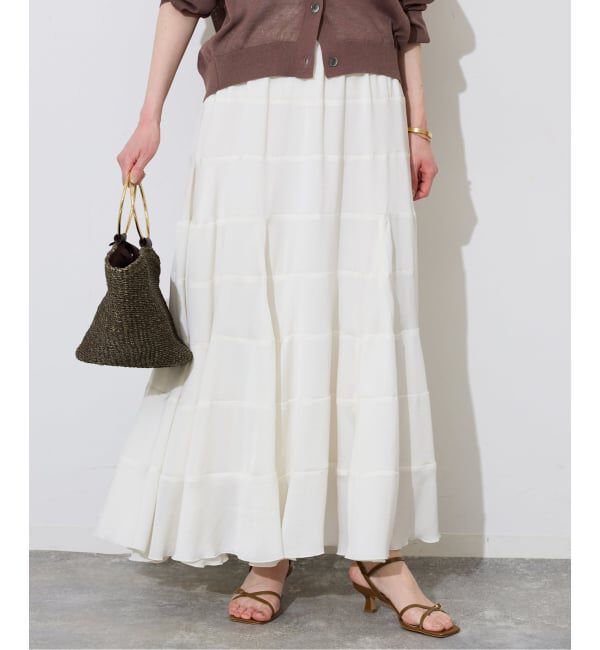 SLOBE IENA「《予約》ティアードフレアスカート」|スカート|