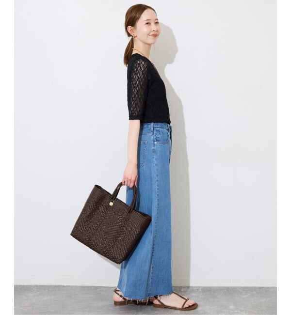 SLOBE IENA「《予約》ストレッチレースカットソー」|Tシャツ・カットソー|