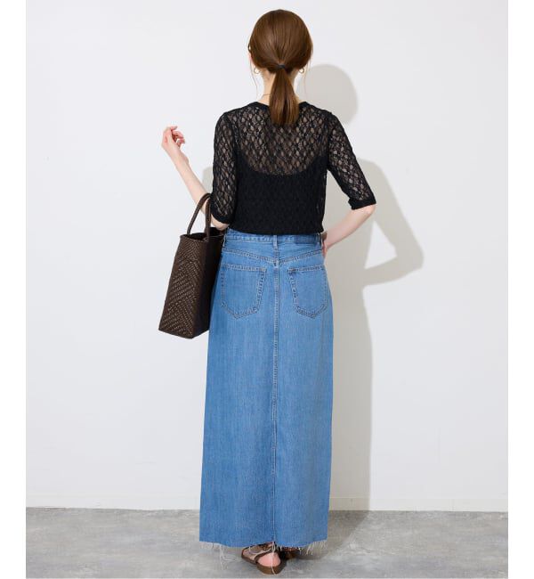 SLOBE IENA「《予約》ストレッチレースカットソー」|Tシャツ・カットソー|