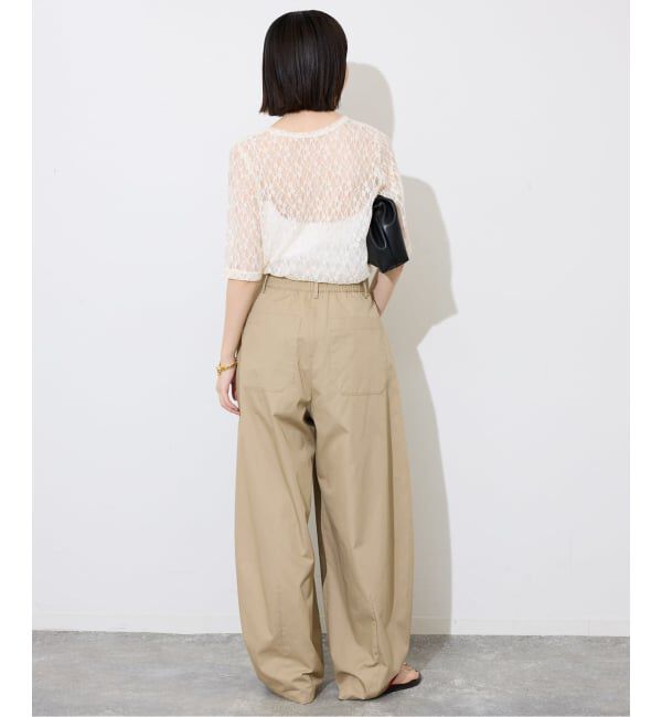 SLOBE IENA「《予約》ストレッチレースカットソー」|Tシャツ・カットソー|